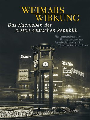 cover image of Weimars Wirkung
